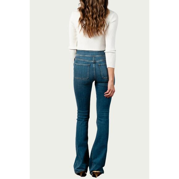 NEW LUCCA cutout ribbed stretch-knit top in white - Picture 3 of 3